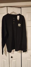 Dunbrooke Green Bay Packers BLACK THERMAL Long Sleeve T Shirt, Men's 4XL