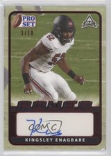 2021 Leaf Pro Set Power Base Red Spectrum Foil 1/10 Kingsley Enagbare Auto 2b7