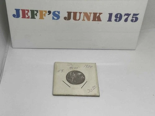 1934 Buffalo Nickel -  5 cent BU AS in sleeve Vintage coin USA