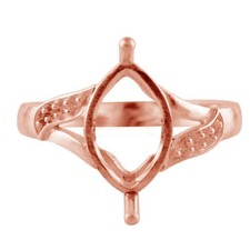 Semi Mount Sterling Silver Ring 12x8 Marquise New Year Checkerboard Cut Jewelry