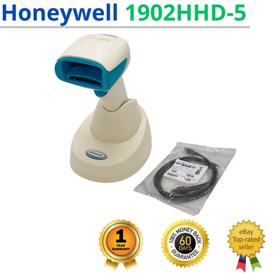 Honeywell Xenon 1902 Barcode Scanner w/Battery; Base & USB Cord 1 YEAR WARRANTY!