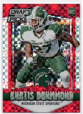 2015 Prizm Draft Picks 210 Kurtis Drummond Michigan St    Red Power