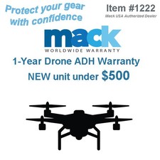 1-Year Warranty for NEW Drones up to $500 value - Mack Warranty {1222}