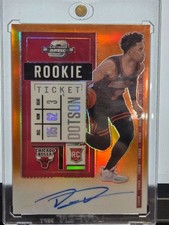 2020-21 Panini Contenders Optic Orange Prizm Devon Dotson RC Auto 24/25 #122