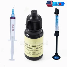 Dental Light Cure Universal Composite Bonding Adhesive/Resin A2/Etching Gel