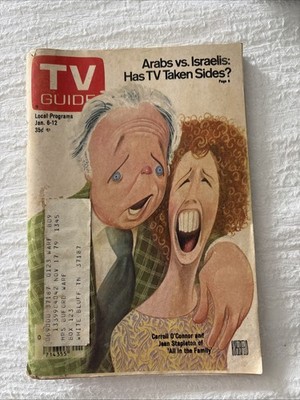 TV Guide Magazine Jan 6 79  All in the Family Carroll O'Connor:Arabs VS Israelis