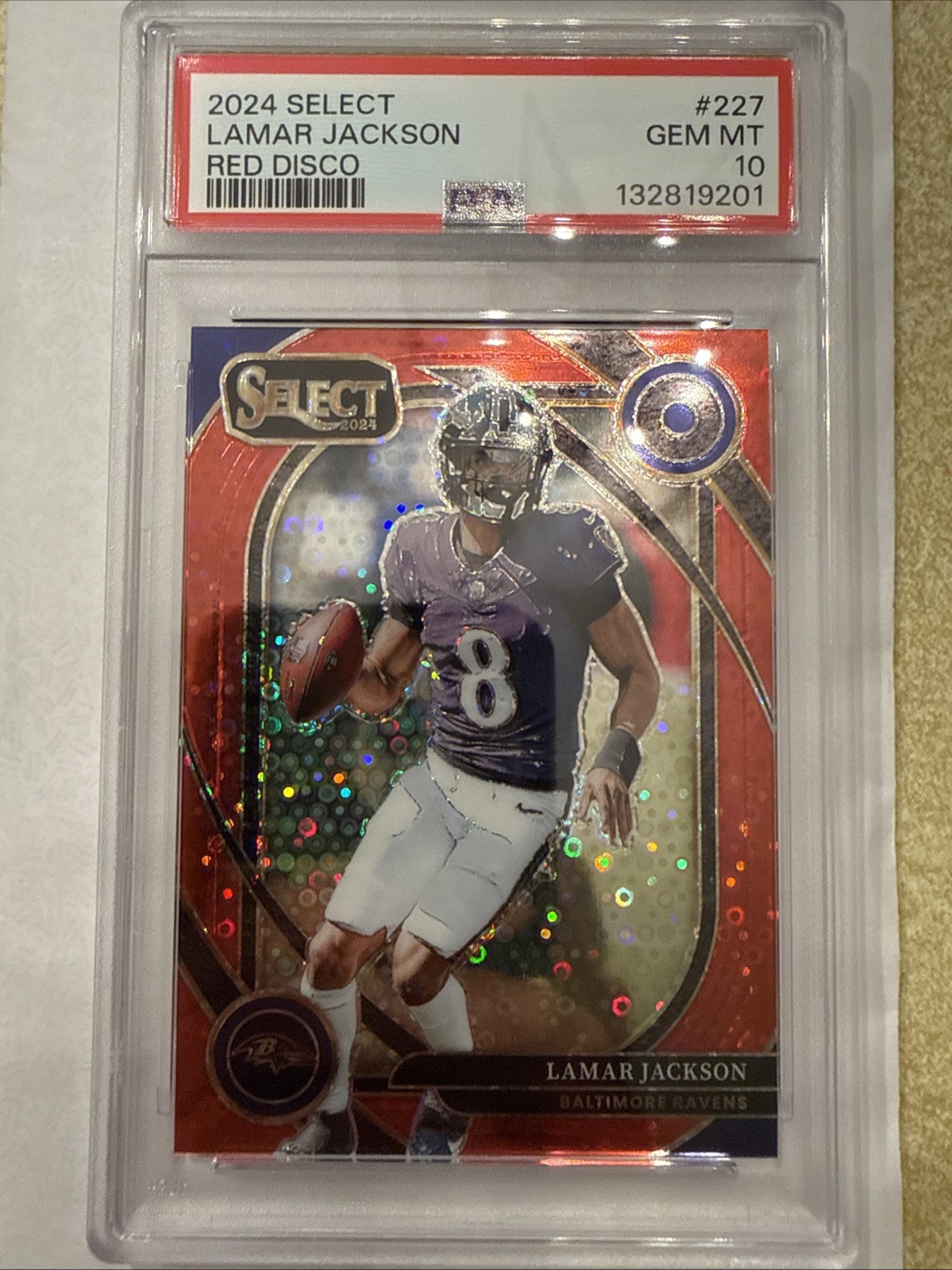 2024 Select Lamar Jackson Red Disco #227 28/49