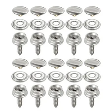40 sets Fastener Snap Press Stud Cap Buttons With 2 Tools for Marine Boat Canvas