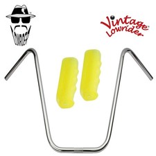 Original Lowrider 19" 22.2 Ape Handlebar Chrome Custom 120mm Grip Sparkle/Yellow
