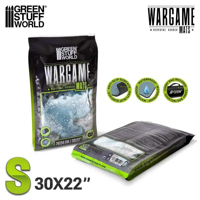 Tapis de jeu Blizzard Hollows Green Stuff World pour des soirées wargame immersives