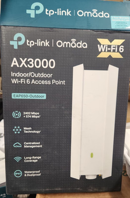 Open Box TP-Link Omada EAP650-Outdoor AX3000 Wi-Fi 6 Access Point