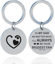 Dad Gift from Daughter Son Dads Keychain Gift Ideas for Father Fathers Day Birth