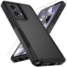 Vinve for Moto G Stylus 5G 2024 Case with HD Screen Protector, Military-Grade Sh