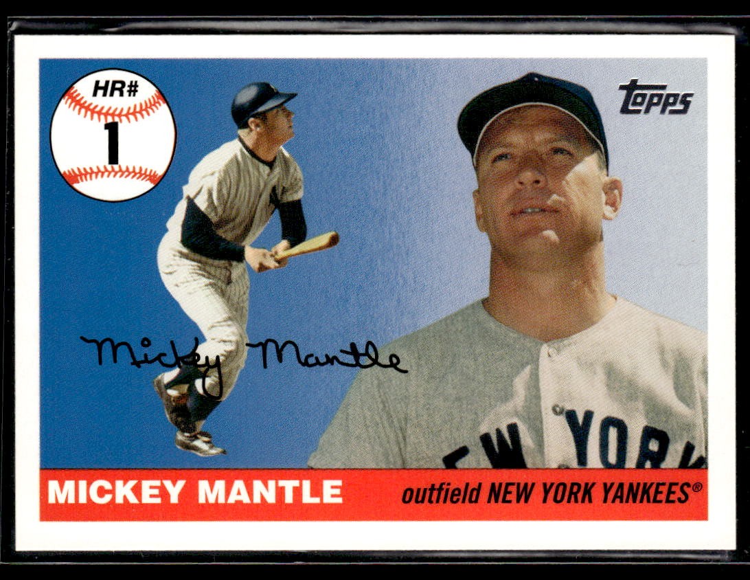2006 Topps #MHR4 Mickey Mantle Mickey Mantle Home Run History Card 0503P