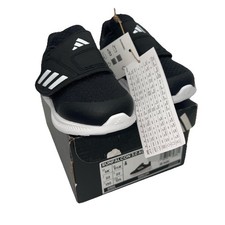 Image of ADIDAS KIDS RUN FALCON 3.0 AC I BLACK INFANT CHILDS TRAINERS UK 5.5K EU 22 BNIB