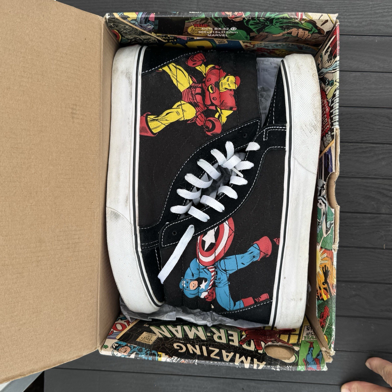 2013 Vans X Marvel Sk8-Hi The Avengers RARE image 3
