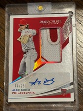 2021 Panini Immaculate - True Rookie Patch Autographs /25 Alec Bohm #105 RPA RC