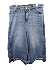 Ava  Viv, High Rise Wide Leg Crop Blue Jeans Size 17
