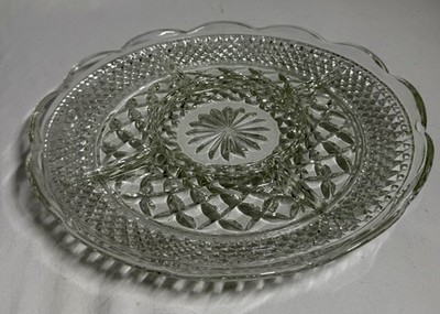 Anchor Hocking Wexford Clear Glass 5 Compartment Relish Condiments Serving Dish