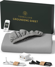 King Grounding Sheets with 12 Pure Silver, Organic Cotton, and Accessories