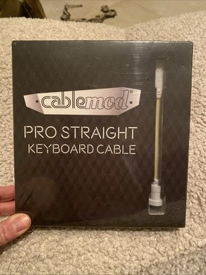 CableMod Pro Straight Keyboard Cable (yellow USB A to USB Type C, 150cm)