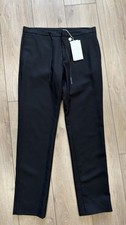 Maison Margiela A/W 20 Black Wool Drawstring Trousers Size EU 46 / 32” Waist