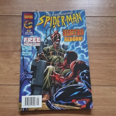 Astonishing Spider-Man Vol 1 #62 Marvel UK Comic 2000 - NO FREE PHONECARD!