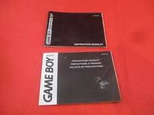 Nintendo Game Boy Advance SP System Console Instruction Manual + Insert ONLY #G