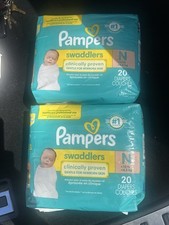 Pampers Swaddlers Newborn Size N Diapers 40 Count Gentle for Newborn Skin