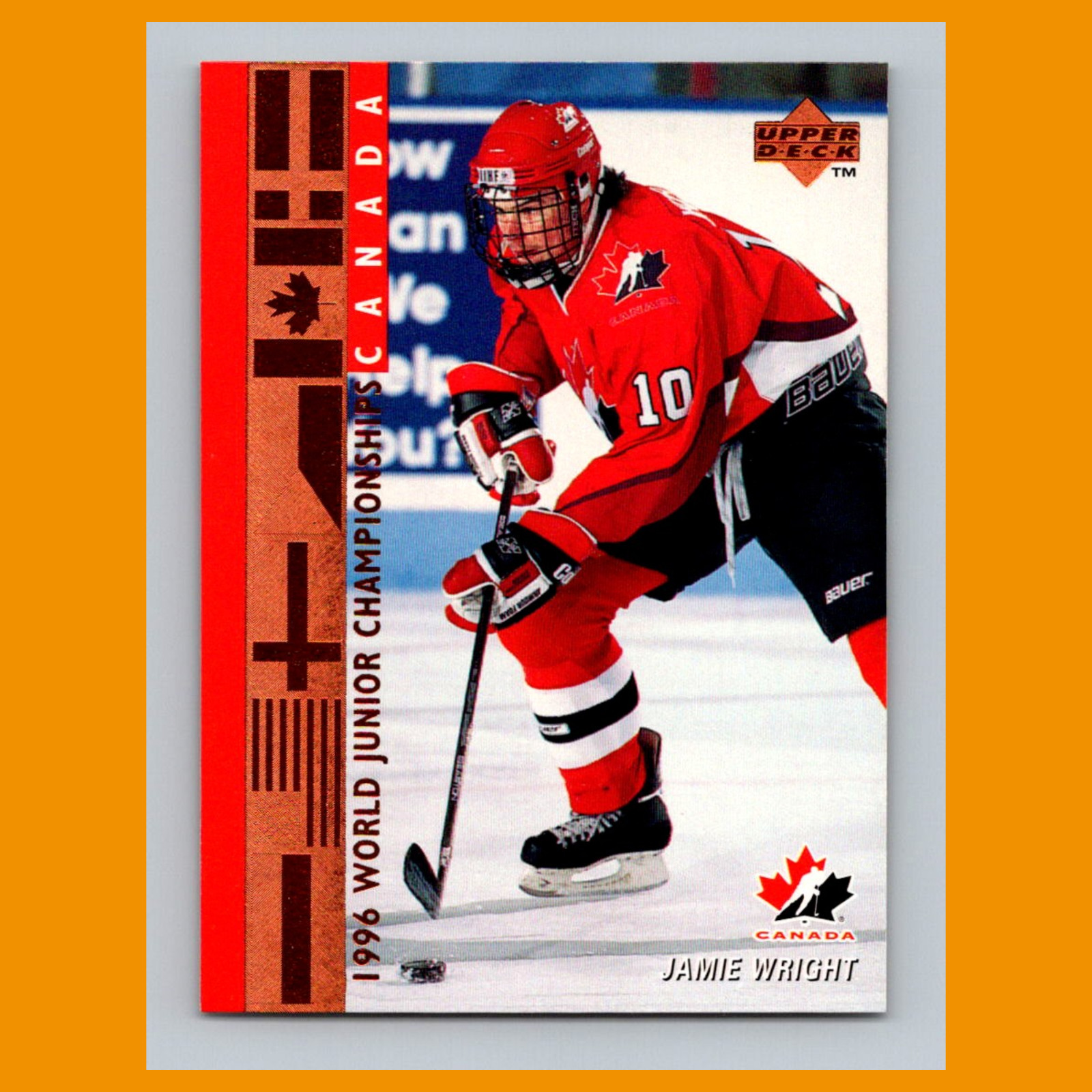 Jamie Wright #535 1995-96 Upper Deck Canada Hockey Card NHL