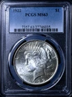 New Listing1922 Peace Dollar PCGS MS63 $1 Silver Blast White Strong Luster Nice Eye Appeal