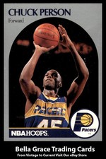 1990-91 Hoops Chuck Person #136 Indiana Pacers NBA Basketball