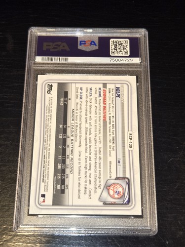 2020 Bowman Chrome Prospects Anthony Volpe 1st Bowman Rookie PSA 10 GEM - 第 2/2 張圖片