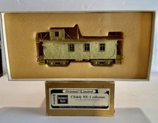 Oriental Limited O Scale CB&Q NE1 Brass Caboose + Box Unpainted Korea Ajin Unrun