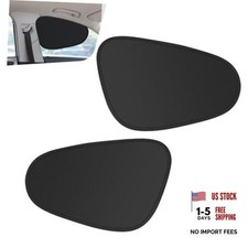 Car Side Window Sun Shades - Heat-Insisting - Sun-Proof Shield for 2 PCS - Black