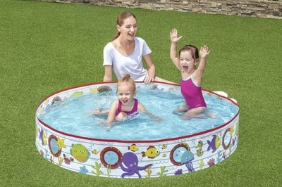 Bestway Kinderpool 152x25cm 55029 Erweiterungsbecken Gartenpool Rund 435 Liter