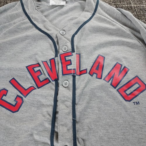 Maglia Match Up Uomo Cleveland Indians Grigio Larry Doby SGA con Bottoni Taglia XL - Foto 2 di 7
