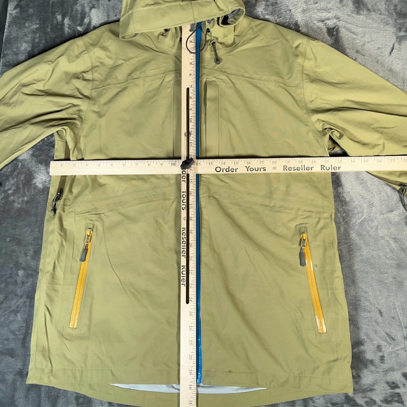 Flylow Jacket Mens Medium Green Hardshell Ski Snow Waterproof Huckberry Quantum - product detail image 6