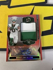 2024 Certified - Freshman Fabric Signatures Braelon Allen #FMS-BAN Red /25 Jets
