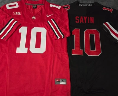 Fast Free Shipping!! Julian Sayin Ohio State Buckeyes OSU Stitched Jersey 10