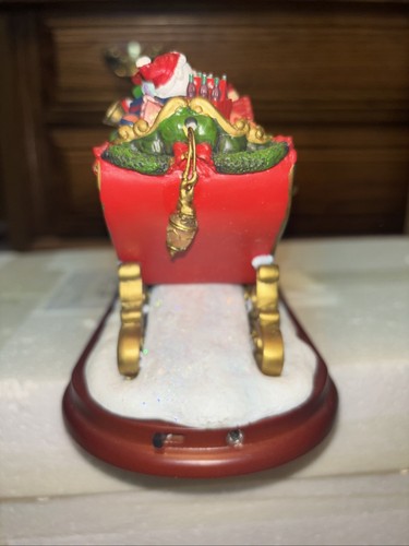 Bradford Exchange Coca Cola "Night Before Christmas" Illuminated Sleigh w/ COA - Picture 6 of 14