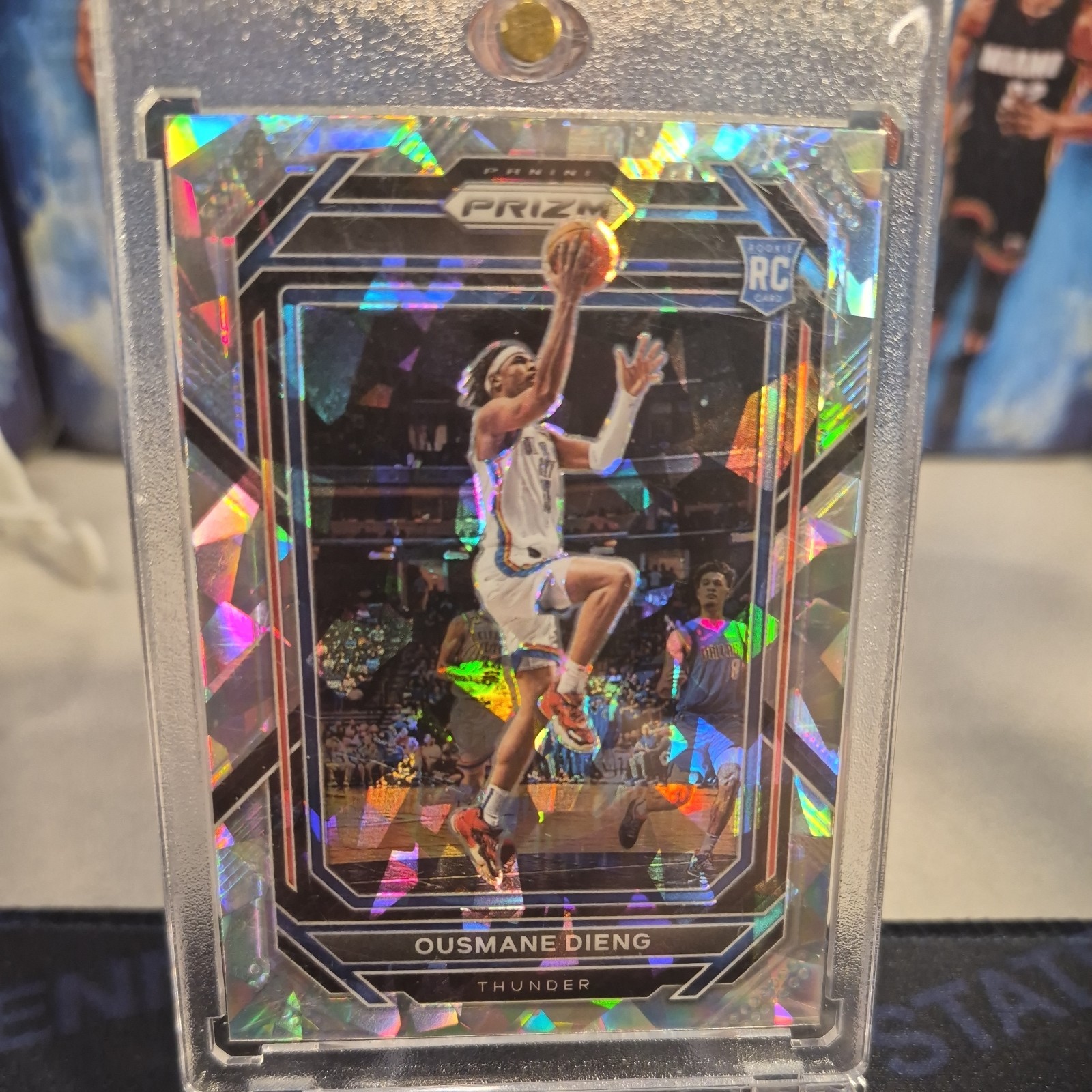 2022 Panini Prizm Ousmane Dieng #224 Rookie Cracked Ice OKC Thunder 