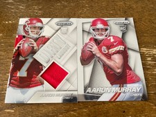 (2) Aaron Murray RC 2014 Prizm Dirty Laundry Jersey Relic CombineShip Rookie Lot