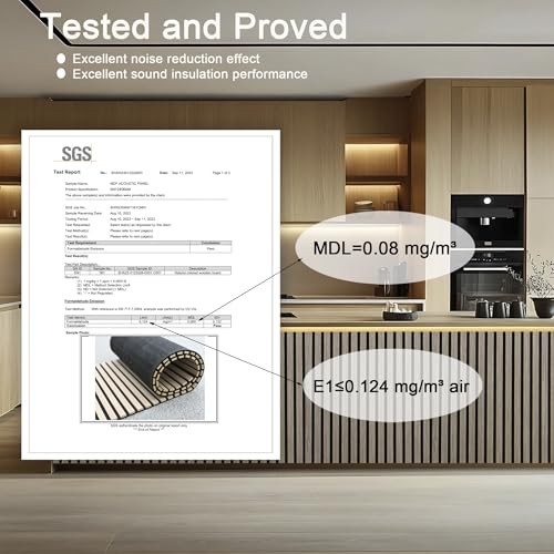 94.5 x 23.6 in Acoustic Wood Wall Panels,3D Flexible Soundproof Wall White Oak