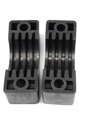 Parker 6483-HPP Plastic Pipe Clamp 1-1/2" Set Lot of 2