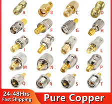 1x BNC Male Plug to SMA Female Socket RF Adaptor- Inter series UK Seller