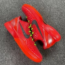 FV4921-600 Nike Zoom Kobe 6 'Reverse Grinch' Red Shoes Men's Sz 8-12