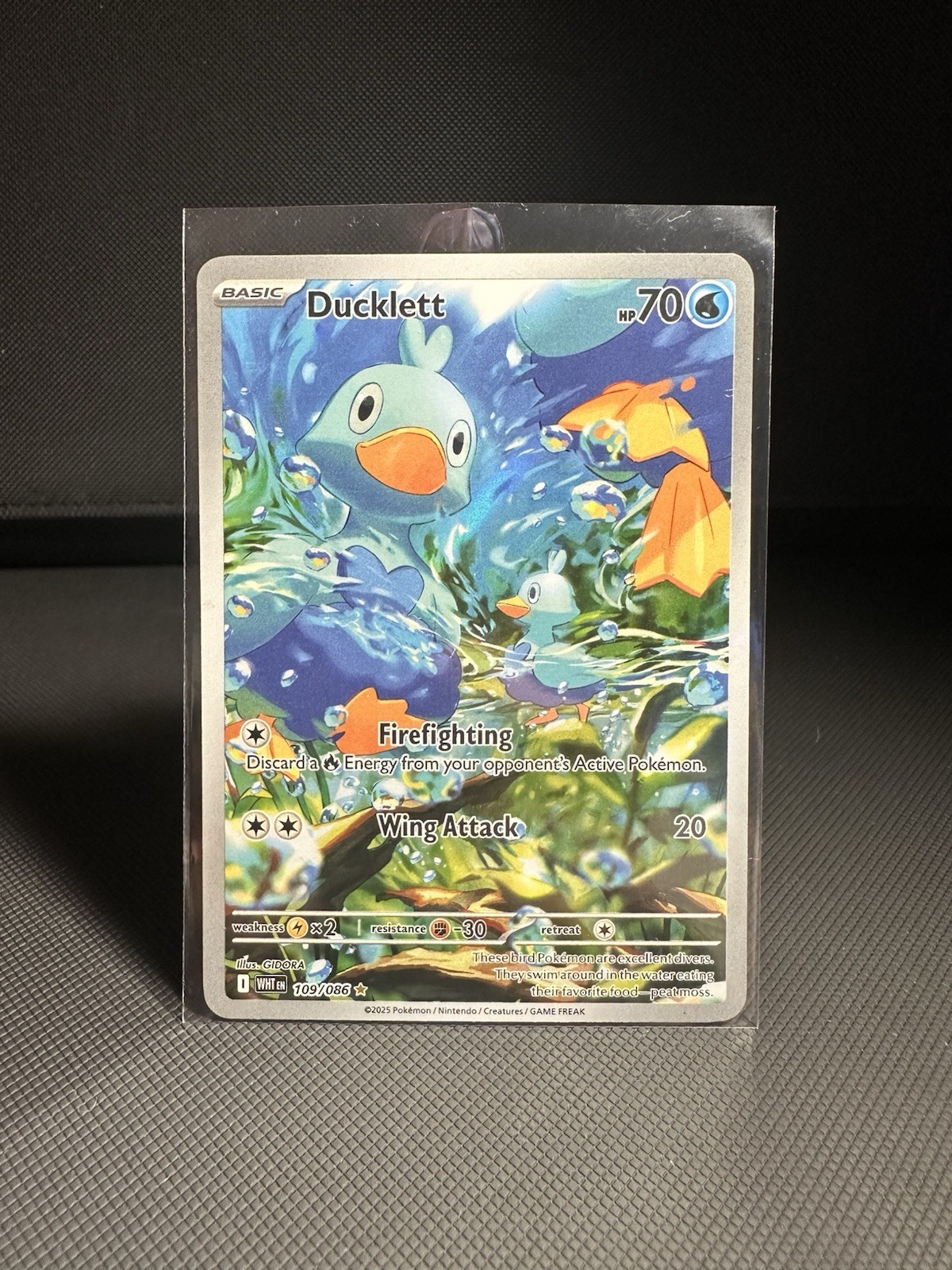 Ducklett 109/086 Sv: White Flare Holo