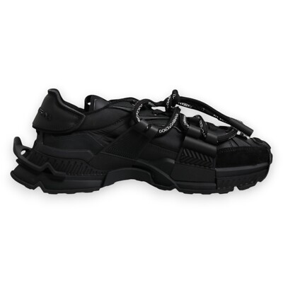 Dolce & Gabbana 24SS スニーカー ブラック系 DOLCE & GABBANA Shoes Black Low Top Space Lace Up Sneakers
