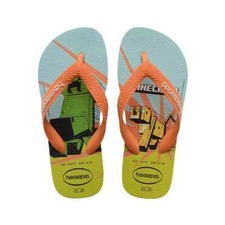 HAVAIANAS YOUTH MINECRAFT FLIP FLOPS SIZE SIZE 2 NWT